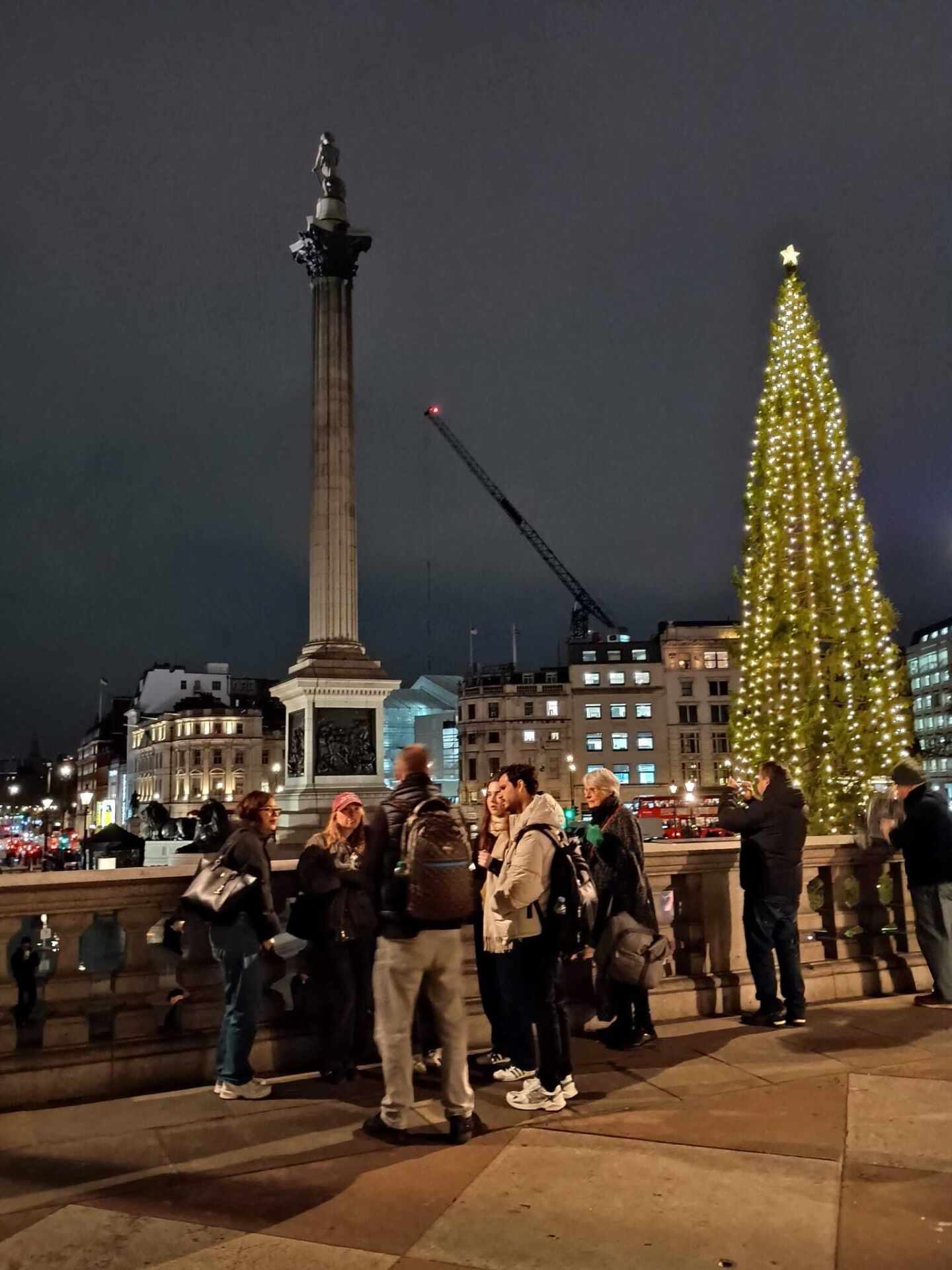 80 (lights) London's Trafalger Square Christmas tree