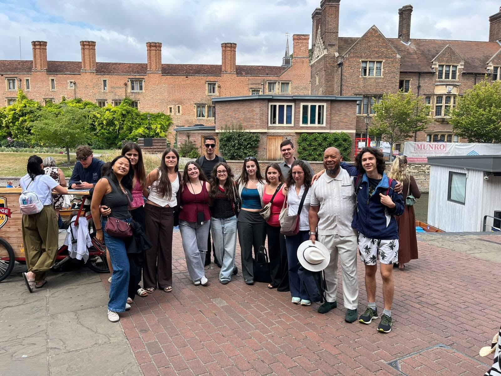 KAE student by the Cambridge Riverside
